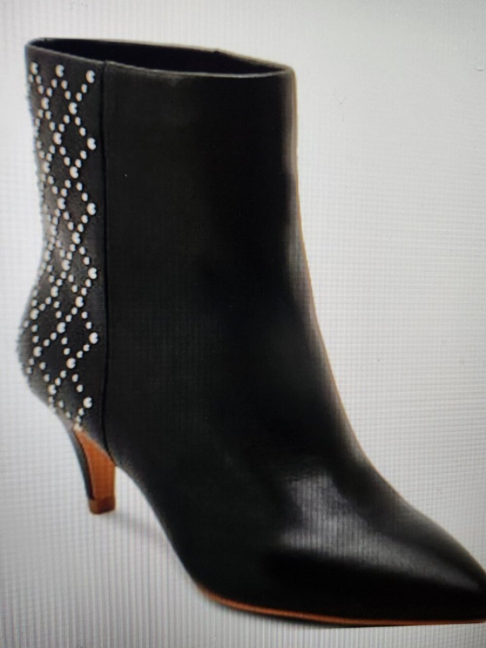 Dolce Vita Black Leather "Dot" Heeled Booties. NIB. Size 8